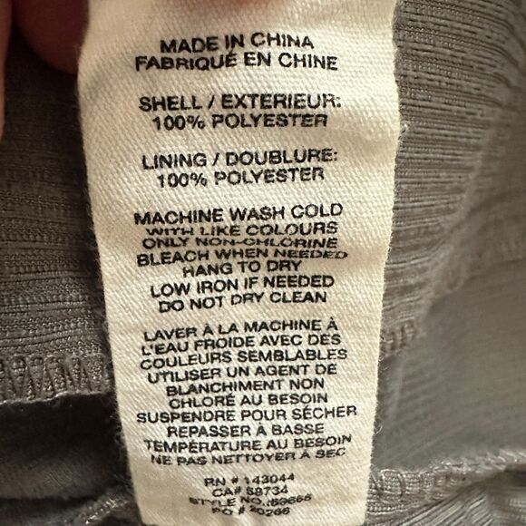 Avec Les Filles Grey Button Up Stretchy Corduroy Shacket Size M - Picture 7 of 7